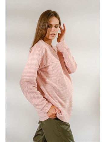 Джемпер розовый для беременных и кормящих