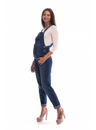 Комбинезон джинсовый с кармашком для беременных